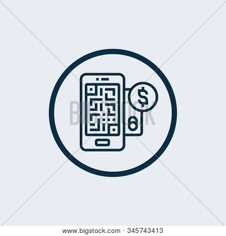 Online Payment Icon Vector From Payment And Bank Collection. Thin Line Online Payment Outline Icon V