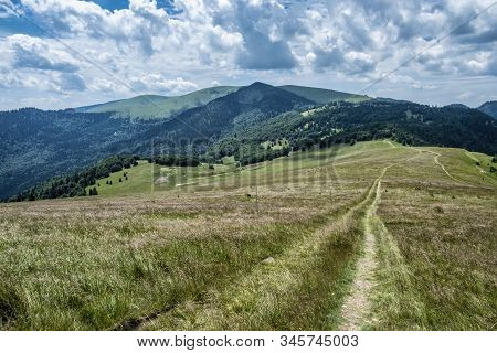 Big Fatra Mountains, Slovak Republic. Seasonal Natural Scene. Travel Destination. Hiking Theme.