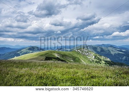 Big Fatra Mountains, Slovak Republic. Seasonal Natural Scene. Travel Destination. Hiking Theme.