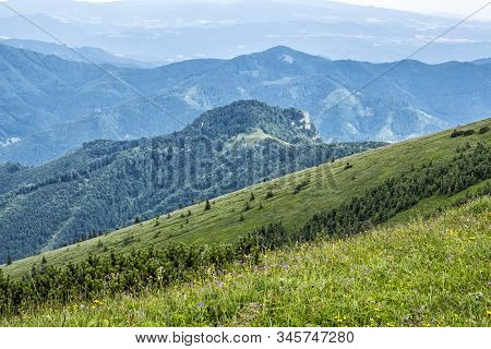 Big Fatra Mountains, Slovak Republic. Seasonal Natural Scene. Travel Destination. Hiking Theme. Mead
