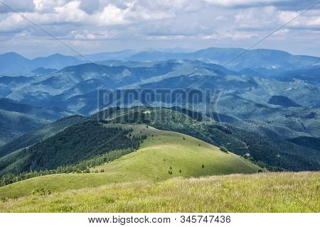 Big Fatra Mountains, Slovak Republic. Seasonal Natural Scene. Travel Destination. Hiking Theme.