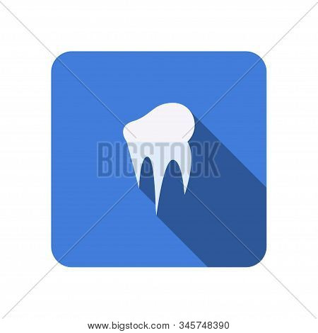 Icicle Flat Icon With Long Shadow, Icon For Web Vector
