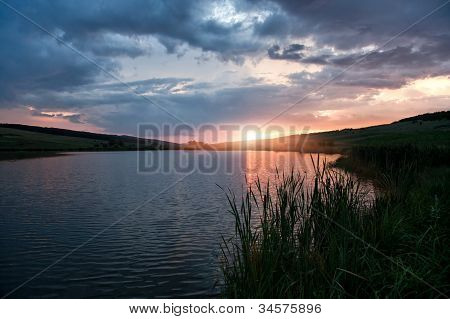 Sunset on the Lake