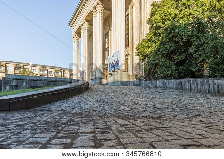 Kutaisi, Georgia, October 13, 2019 : The Meskhishvili Theatre Building In The Old Part Of Kutaisi In