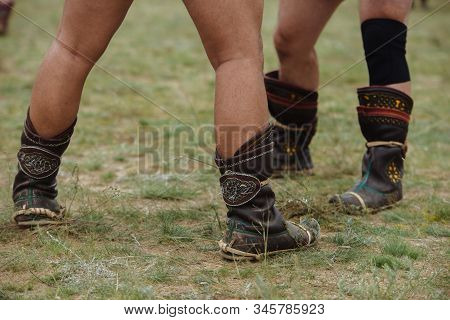 Leather Boots, Either In Traditional Style Gutal