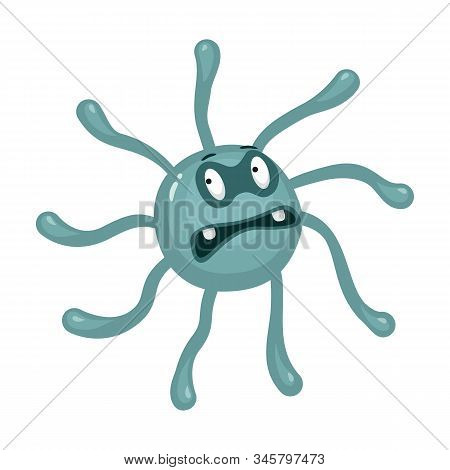 Bacteria Of Virus Vector Icon.cartoon Vector Icon Isolated On White Background Bacteria Of Virus .