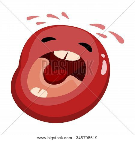 Germ Of Bacteria Vector Icon.cartoon Vector Icon Isolated On White Background Germ Of Bacteria.