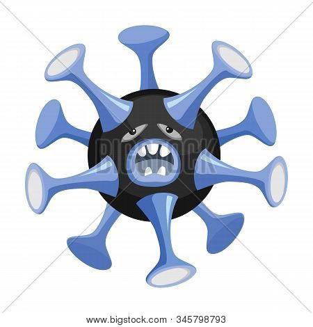 Bacteria Of Virus Vector Icon.cartoon Vector Icon Isolated On White Background Bacteria Of Virus .