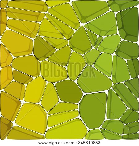 Abstract Vector Background Of Green Polygons. Element Design Eps10