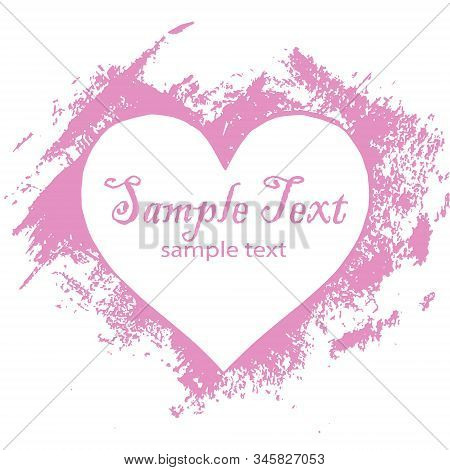 Hand Paint Acrylic Doodle Seamless Pattern With Hearts