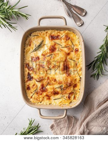 Potato Casserole With Cream, Gratin Dauphinois, French Cuisine