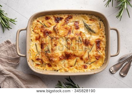 Potato Casserole With Cream, Gratin Dauphinois, French Cuisine