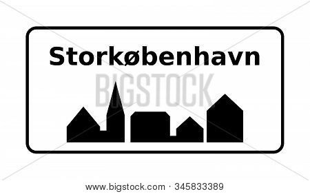 Greater Copenhagen City Road Sign In Denmark
