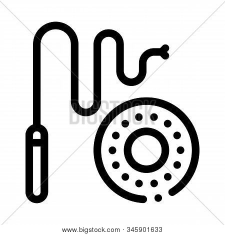 Carrot And Stick Icon Vector. Outline Carrot And Stick Sign. Isolated Contour Symbol Illustration