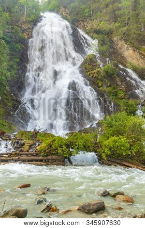 Schleierwasserfall near Kails am Grosglockner, High Tauern, Austria