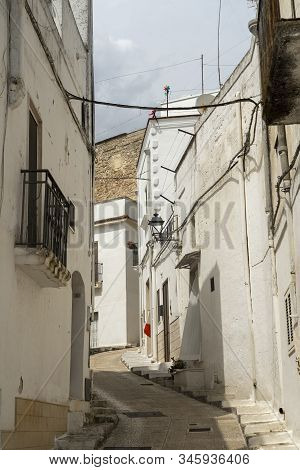 White Buildings Of Laterza, Taranto, Apulia, Southern Italy, Historic Town