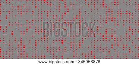 Vector Particle Model. Hacked Code. Abstract Halftone Texture.