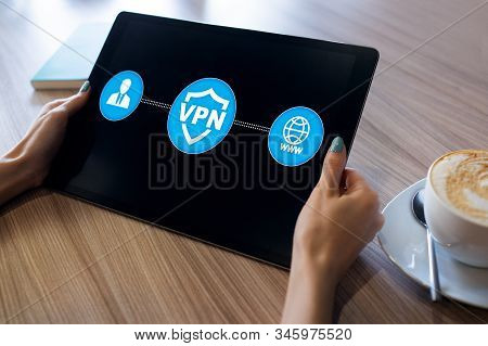 Vpn - Virtual Perivate Network. Internet Conncetion Privacy Concept.