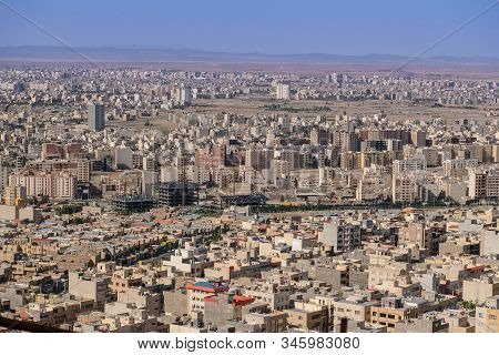 Panorama Of Building Country In Midle East, Qom-iran