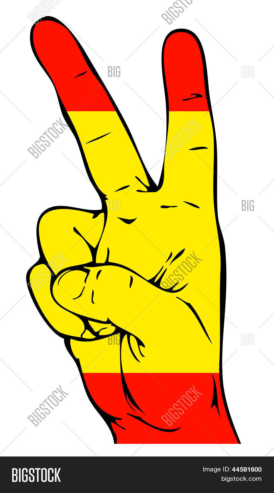 Peace Sign Spanish Vector & Photo (Free Trial) Bigstock