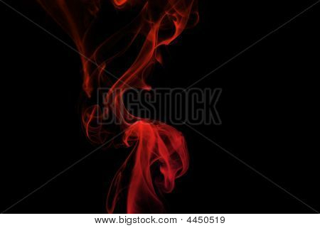 红色抽象烟雾