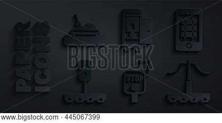 Set Emergency Brake, Buy Train Ticket Online, Train Traffic Light, Railway, Toilet The Car And Plate