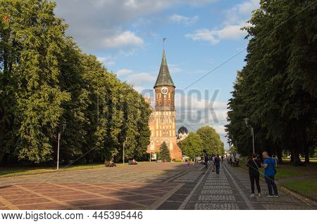 Kaliningrad, Russia - August 02 2019: Exterior View Of Konigsberg Cathedral On August 02 2019 In Kal