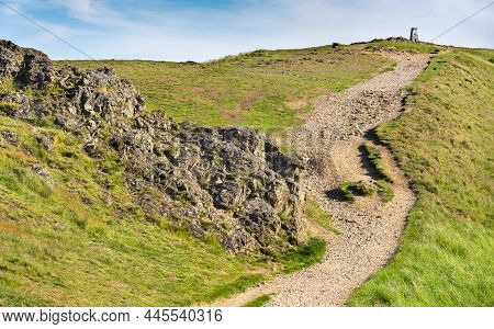 Pathway Leading Up To Worcestershire Beacon,malvern Hills,england,united Kingdom.
