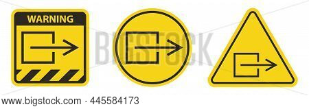 Output Exit Non-electrical Symbol Sign, Vector Illustration, Isolate On White Background Label. Eps1