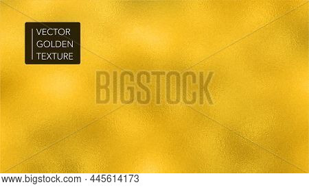 Gold Texture Background. Realistic Golden Shiny Foil Backdrop. Yellow Party Holiday Glitter. Cool Te