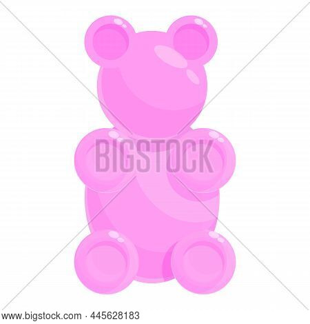 Bear Jelly Icon Cartoon Vector. Fruit Dessert. Gelatin Baby