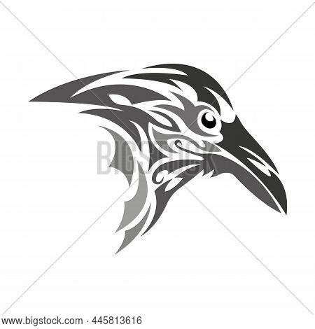 Crow Head Logo Vector & Photo (Free Trial) | Bigstock