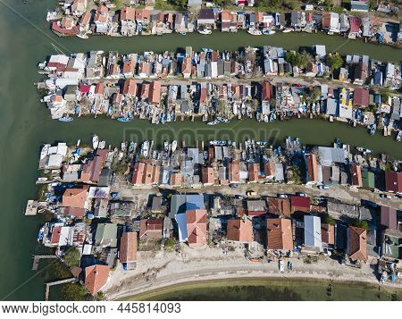 Aerial View Of Chengene Skele - Fishing Village (ribarsko Selishte) Near City Of Burgas, Bulgaria