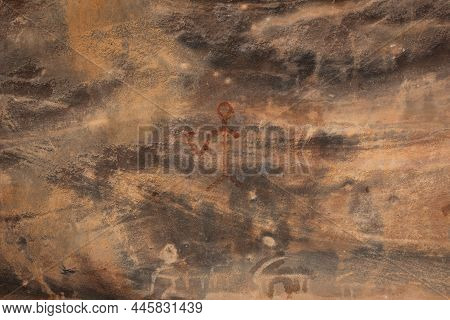 Bhimbetka Rock Shelters, Raisen, Madhya Pradesh, India. Declared A Unesco World Heritage Site In 200