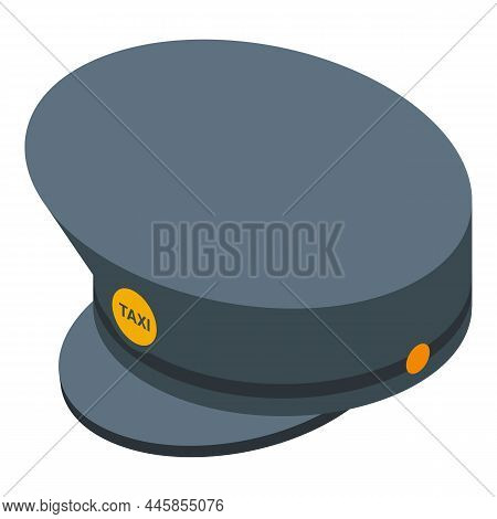 Taxi Cap Icon Isometric Vector. Driver Cab. Taximeter App
