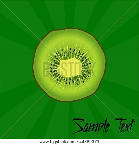 Kiwi frugt vektor skabelon.