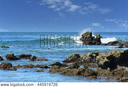 Rocky Laguna Beach Coastline below Heisler Park.