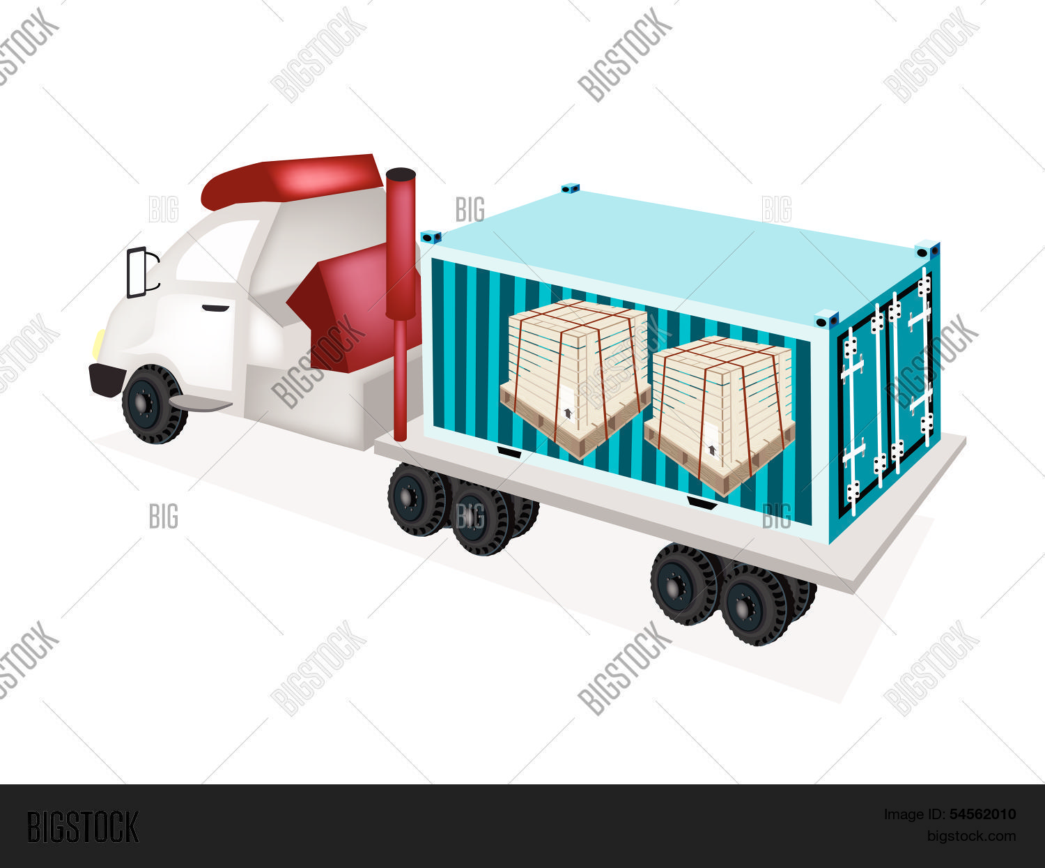 Semi-trailer Loading Vector & Photo (Free Trial) | Bigstock