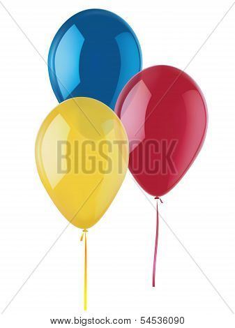 Balloons Isolated On White