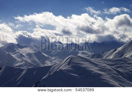 Evening Mountains In Haze