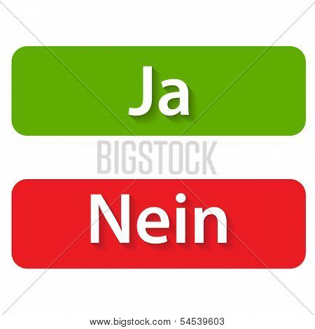 Ja and Nein Buttons