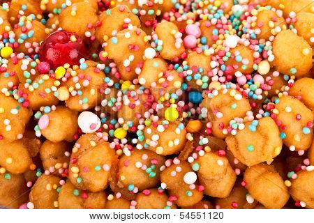 Detail Of Struffoli, Neapolitan Dessert