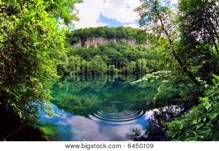 Modré jezero.