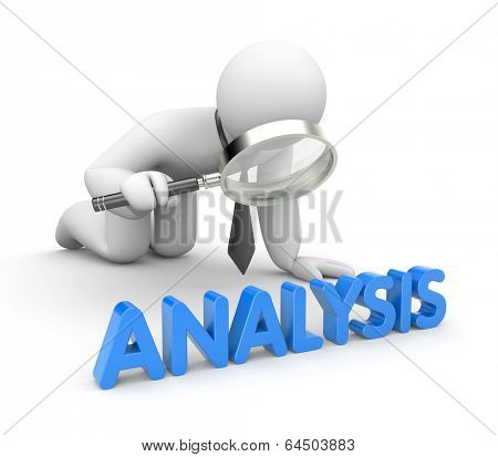 Businessman analyse