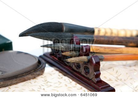 Kínai írás kefék és Inkstone