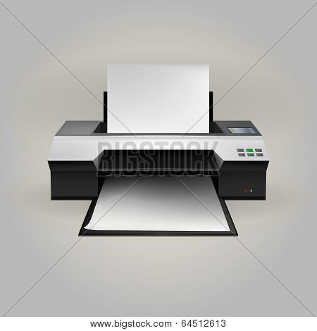 Illustration of inkjet printer