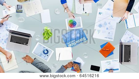 Group of Business People Dicussing Business Issues