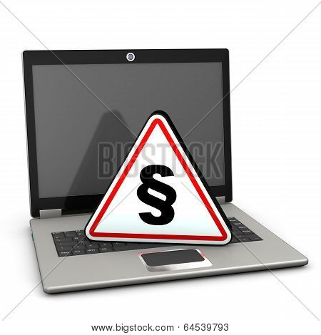 Laptop Attention Triangle Paragraph