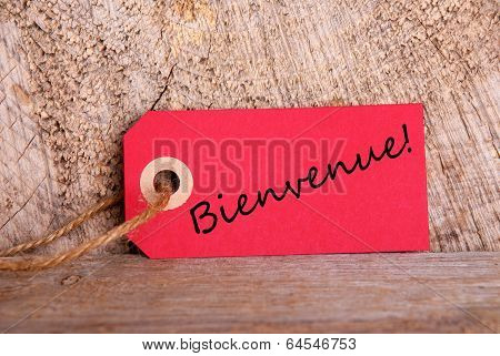 Red Tag With Bienvenue
