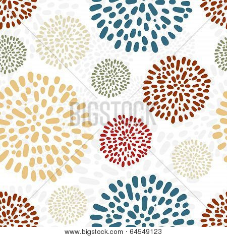 Peony seamless pattern